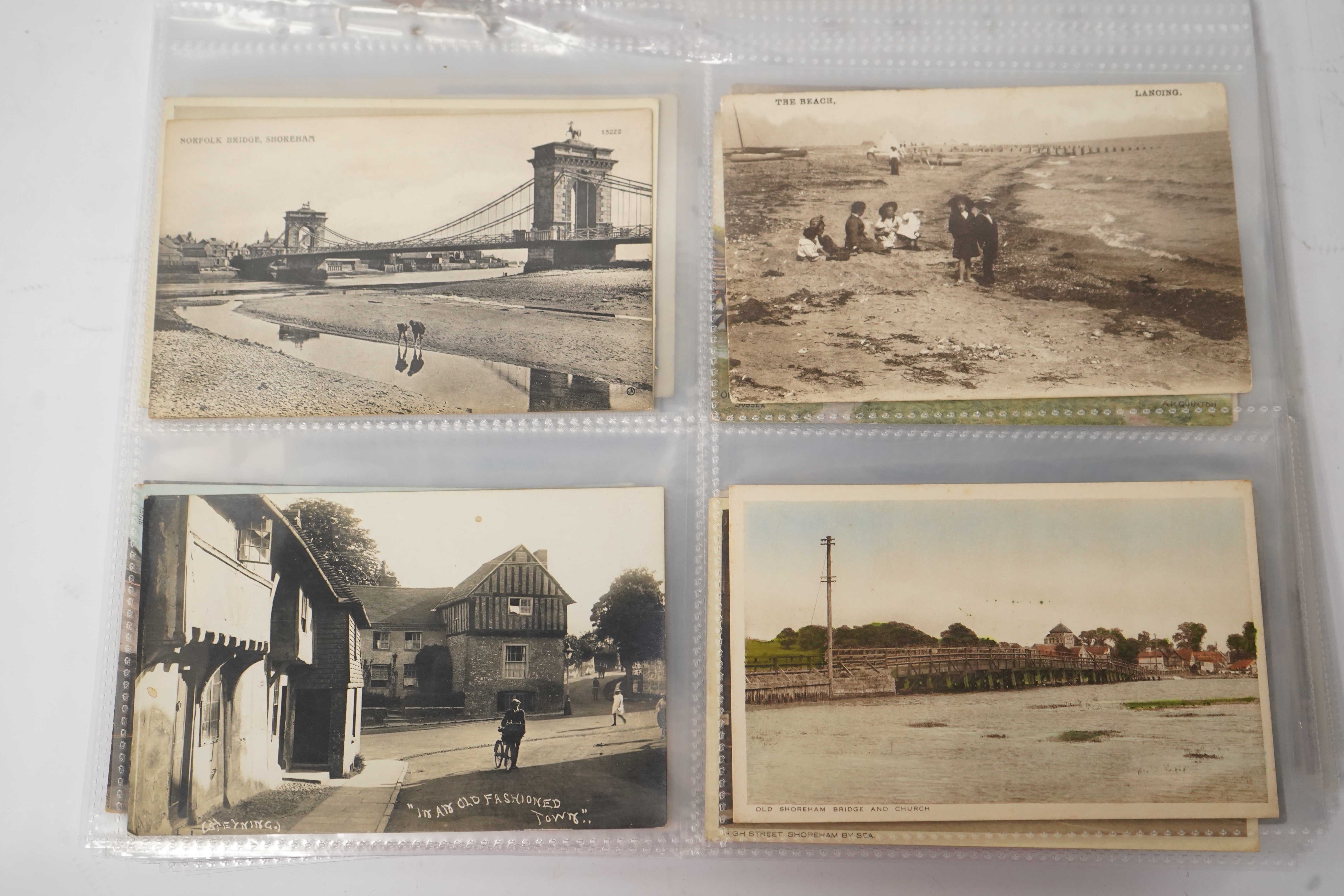 Shoreham by Sea & Environs; a group of sixty nine vintage postcards, mostly pre WW1 topography